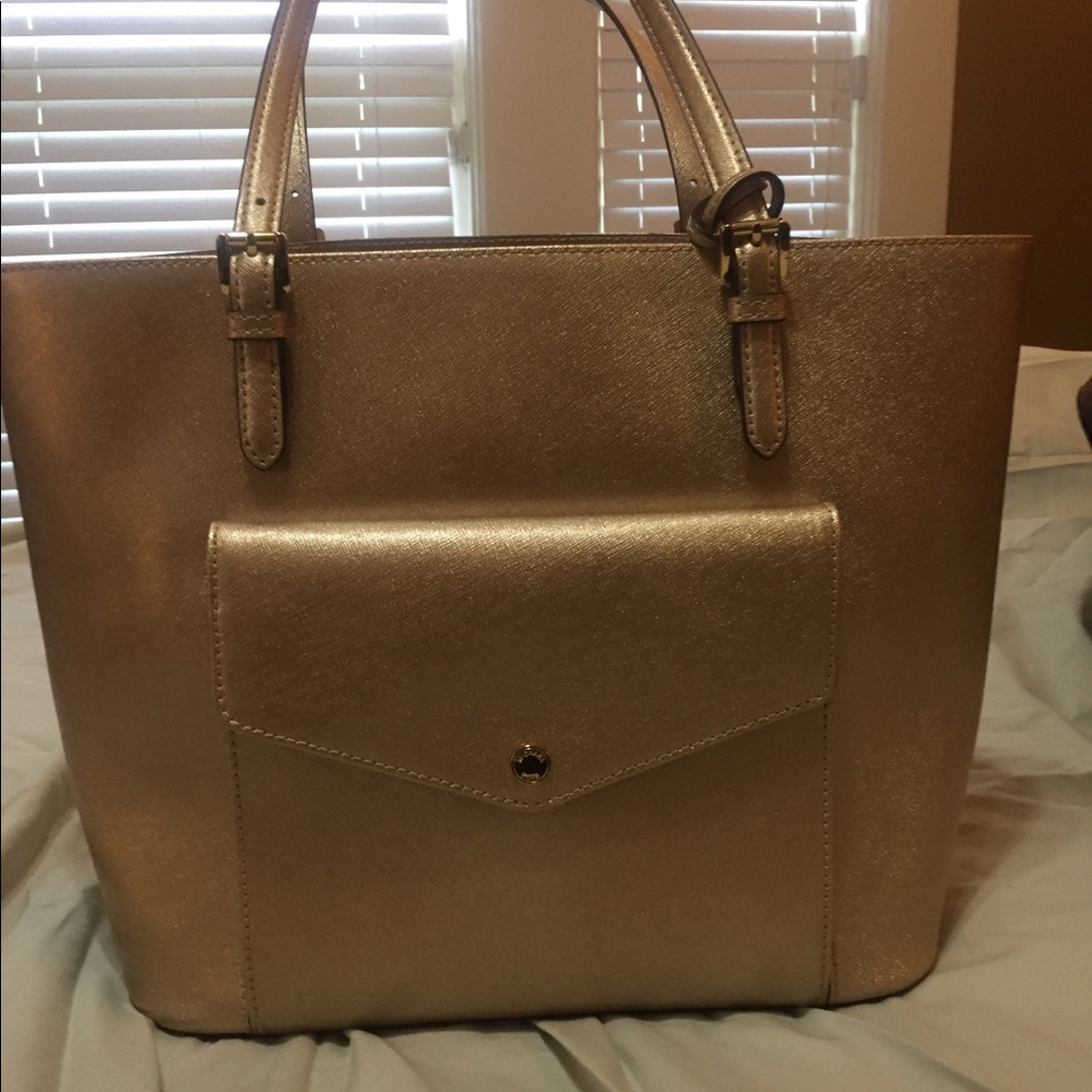 Michael Kors tote - Gold Saffiano Leather